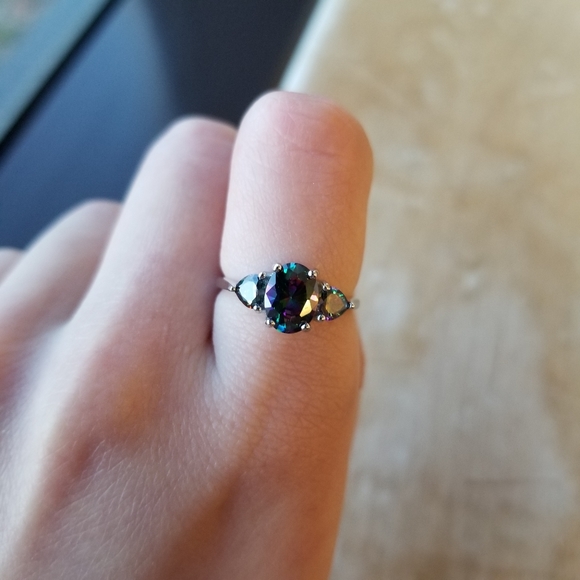 🌈Northern Lights🌈 Mystic Topaz Sterling Ring - Picture 5 of 7